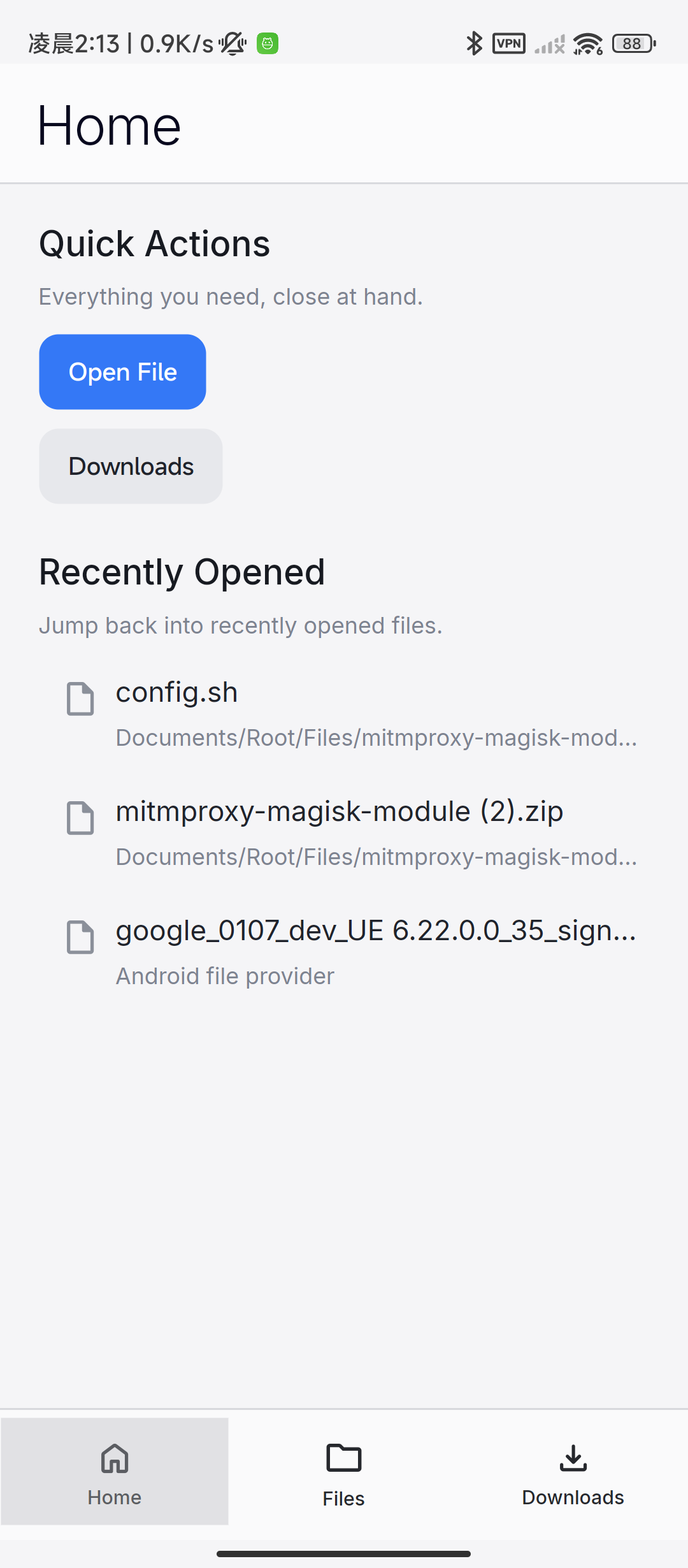 Android 首页